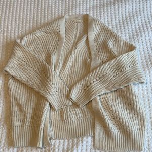 Pacsun oversized cream cardigan